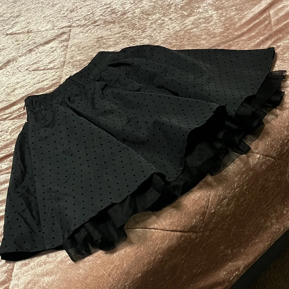 The Children's Place Black Polka Dot Skirt